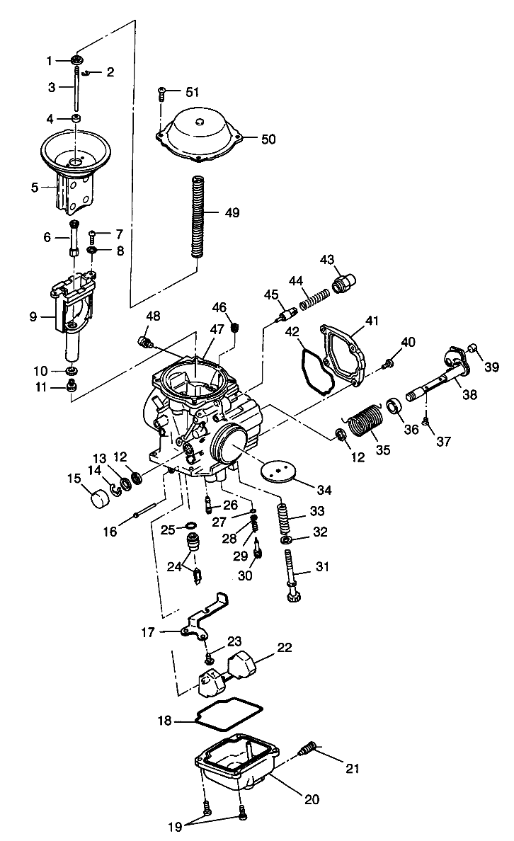 CARBURETOR - W98CH50A (4945714571d009)